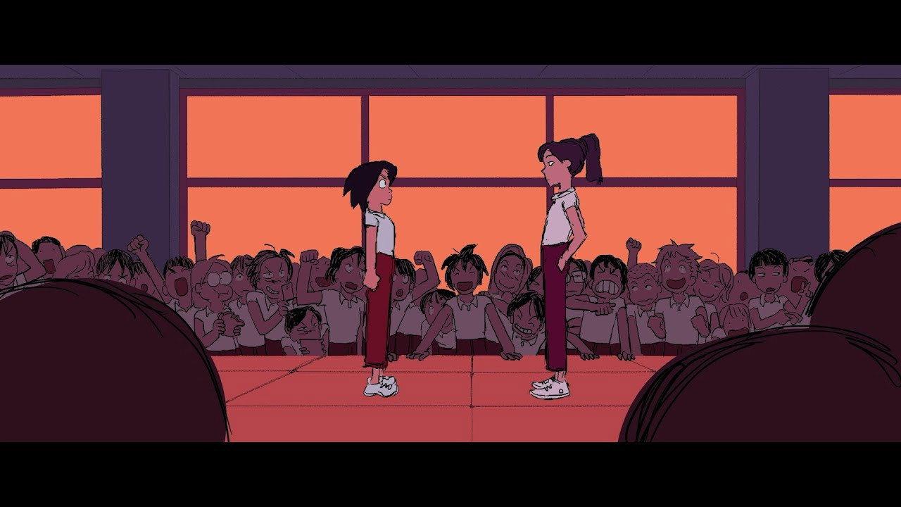 The School of Fight backdrop