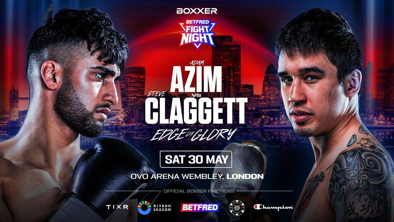Adam Azim vs. Steve Claggett backdrop