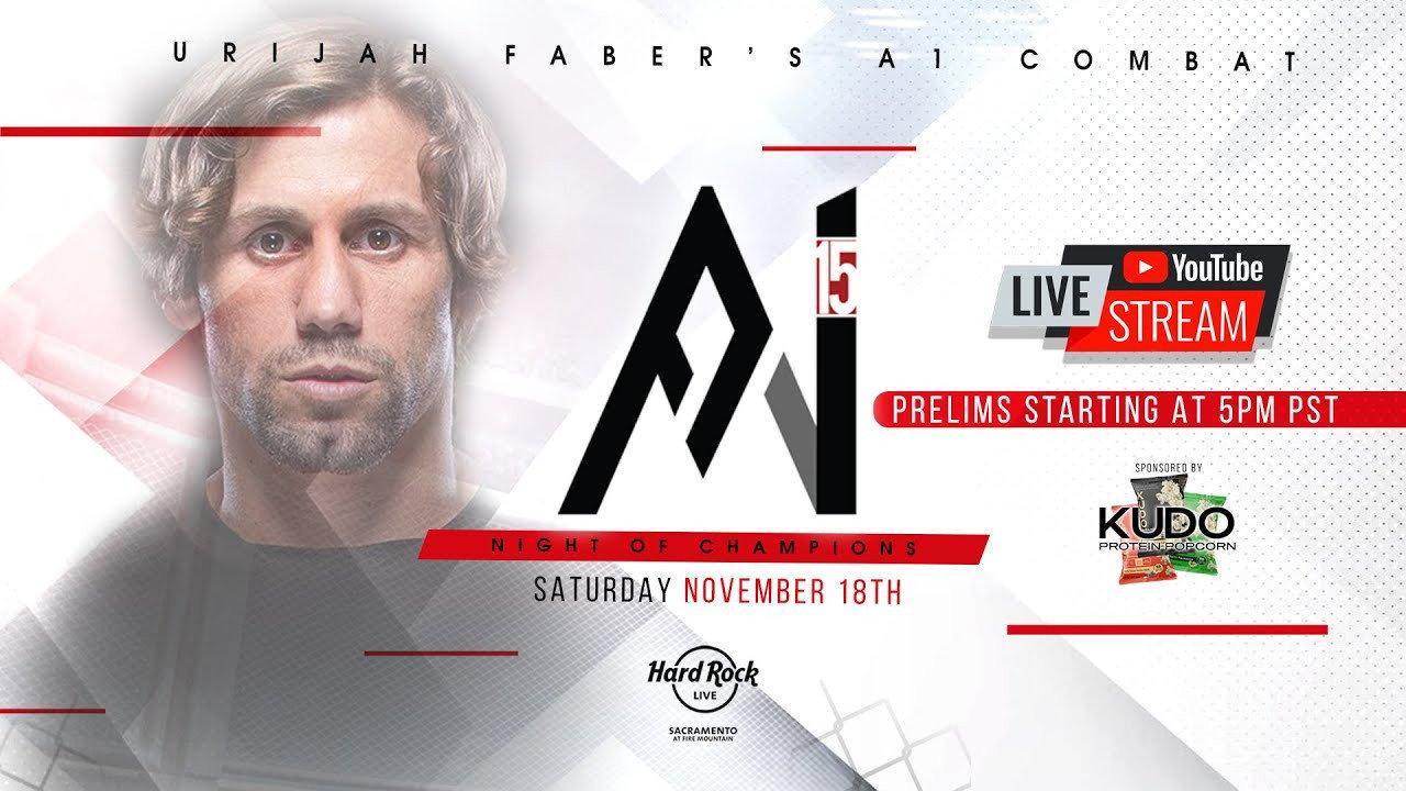 Urijah Faber's A1 Combat 15 backdrop