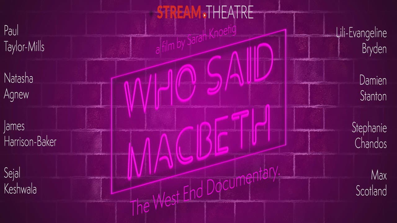 Who Said Macbeth backdrop