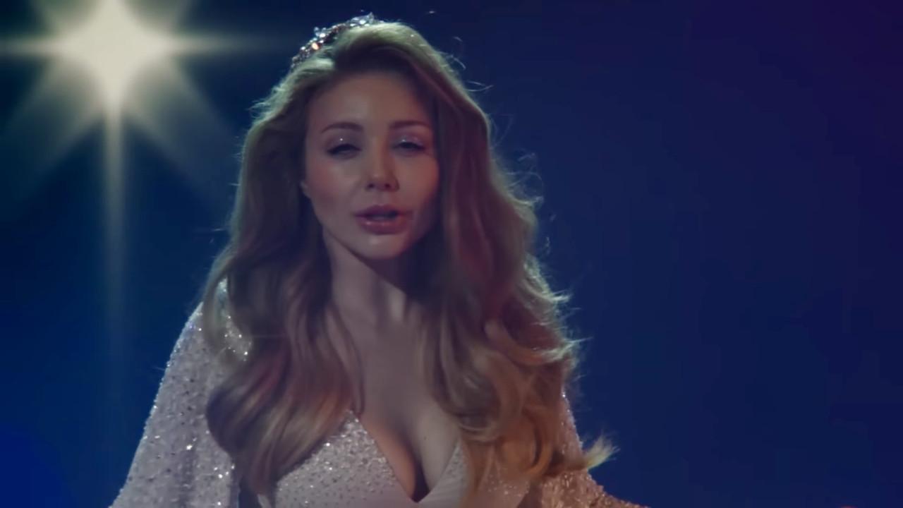 A Christmas Story with Tina Karol backdrop