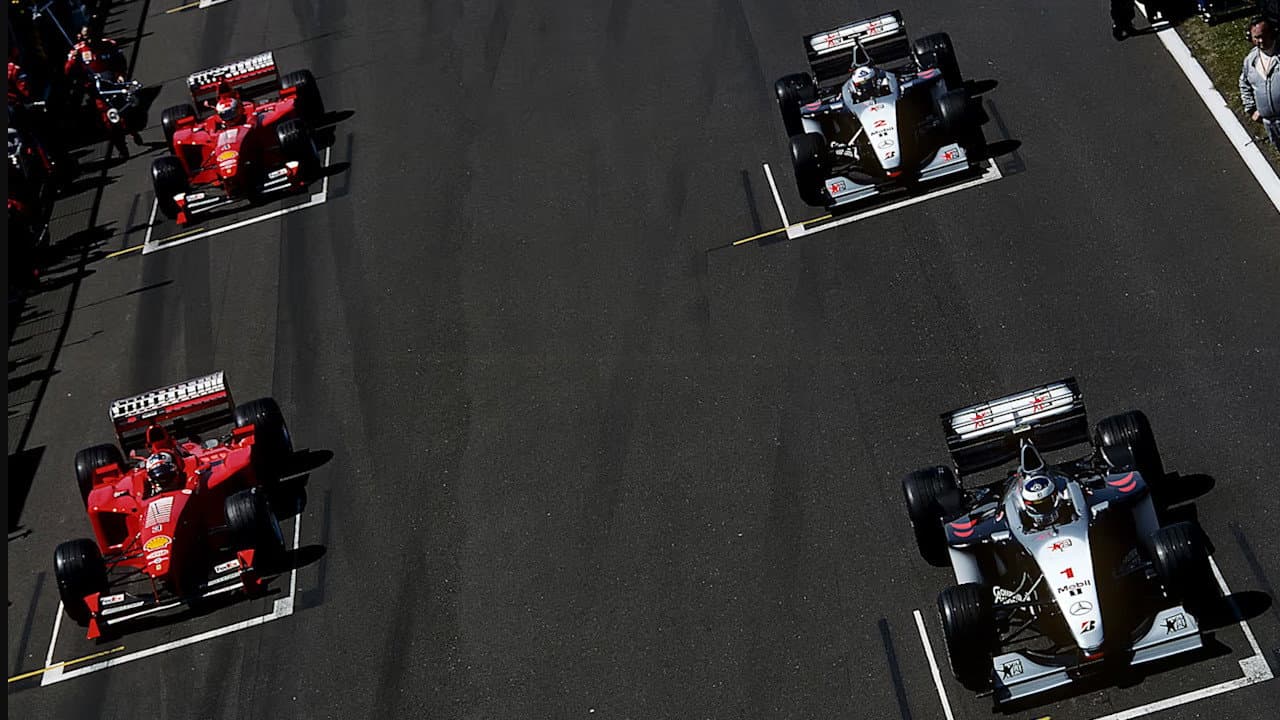 The Champion On The Track: The Official Review Of The 1999 FIA Formula One World Championship backdrop