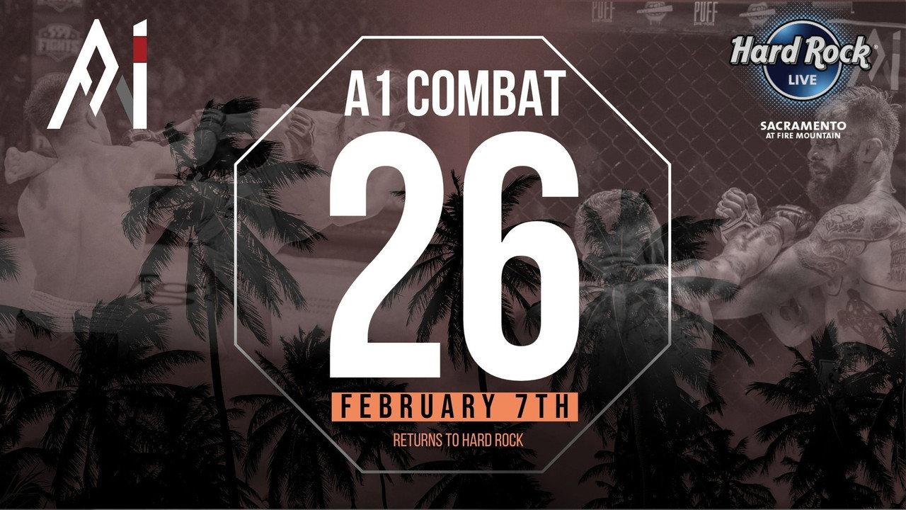 Urijah Faber's A1 Combat 26 backdrop