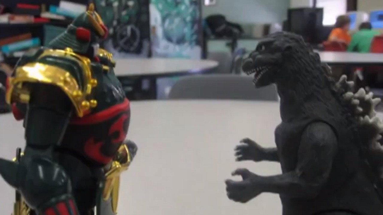 Godzilla vs. The Giant Robot backdrop