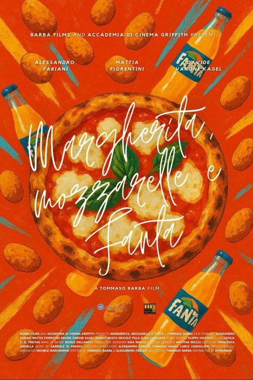 Margherita, mozzarelle and Fanta backdrop