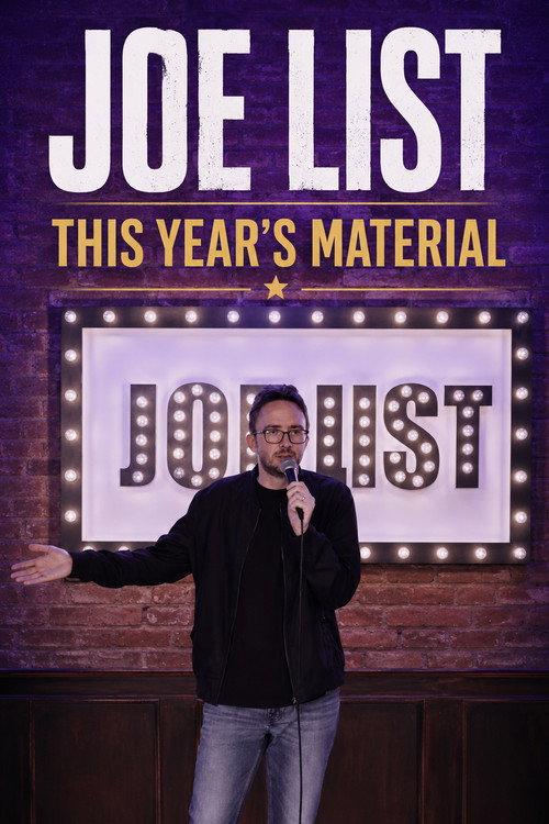 Joe List: This Year's Material backdrop