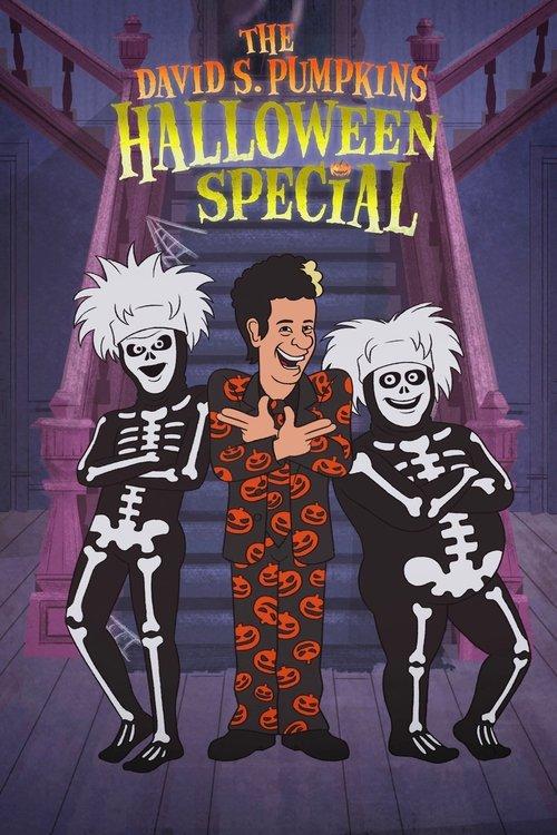 The David S. Pumpkins Halloween Special backdrop