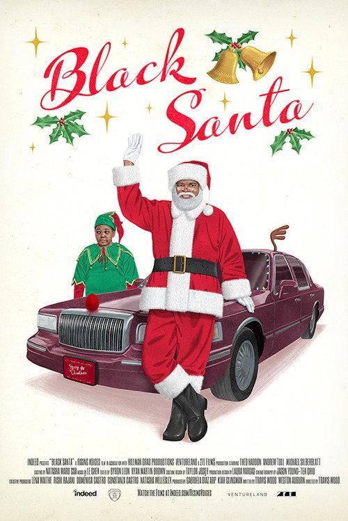 Black Santa backdrop