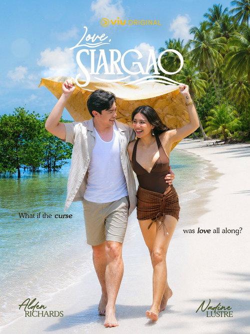Love, Siargao backdrop