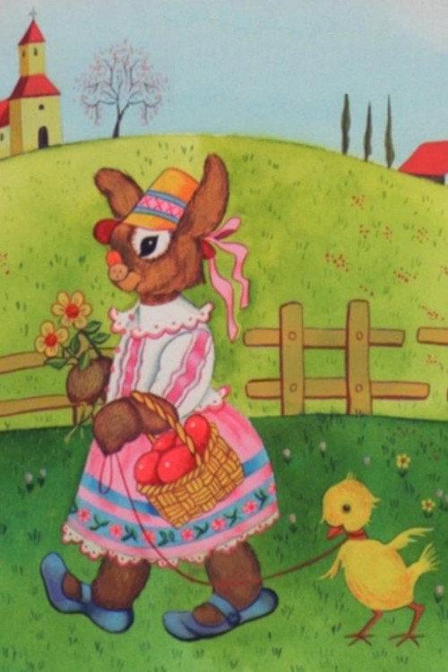 Easter Greetings backdrop