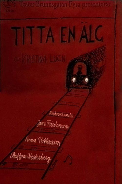 Titta en älg backdrop