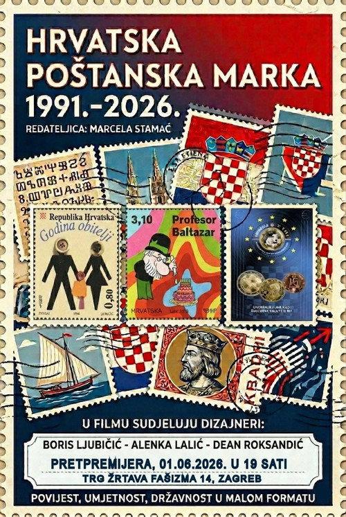 Croatian Postage Stamp backdrop
