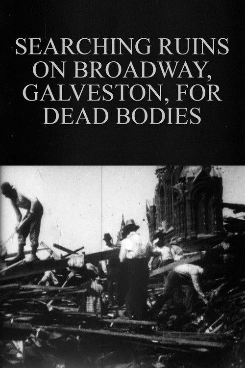 Searching Ruins on Broadway, Galveston, for Dead Bodies backdrop