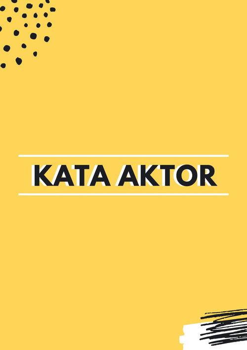 Kata Aktor backdrop
