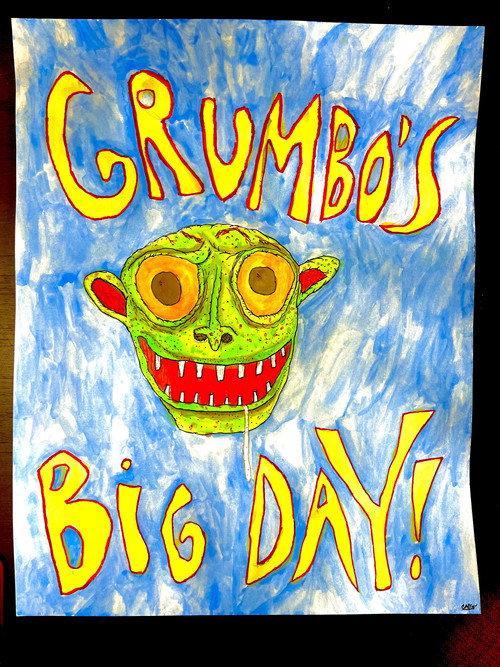 Grumbo's Big Day backdrop