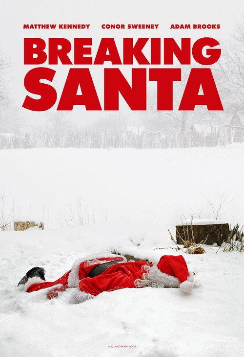 Breaking Santa backdrop