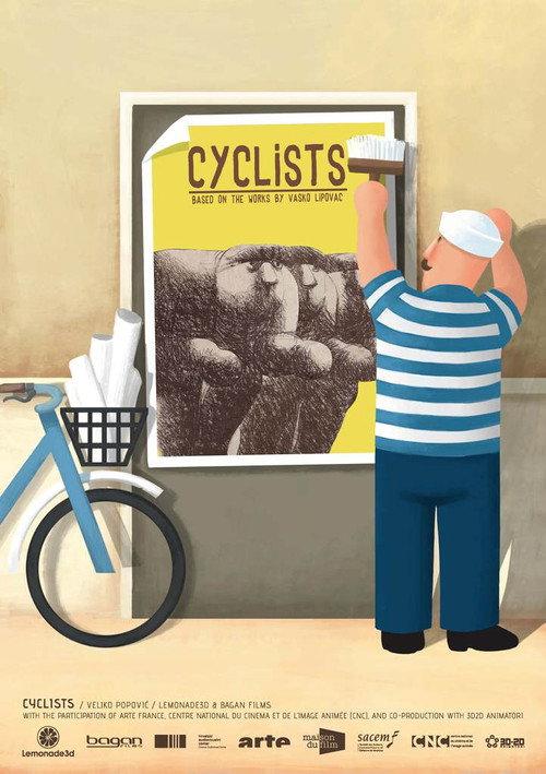 Cyclists backdrop