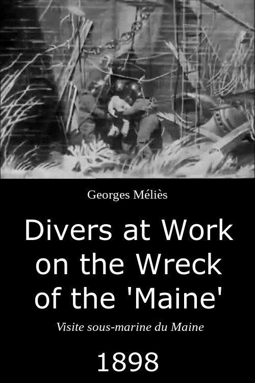 Divers at Work on the Wreck of the "Maine" backdrop