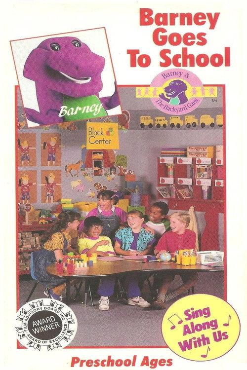 Barney Goes to School backdrop