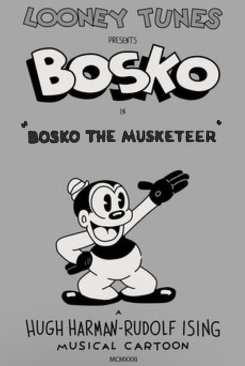 Bosko the Musketeer backdrop