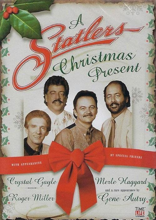 A Statlers Christmas Present backdrop