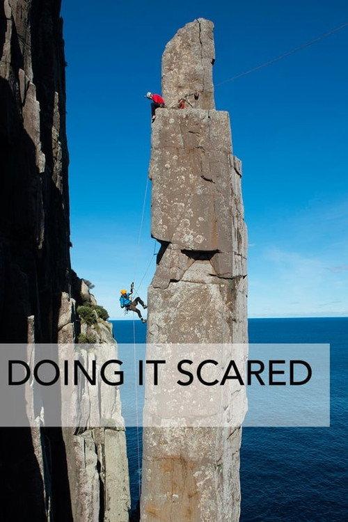 Doing it Scared backdrop
