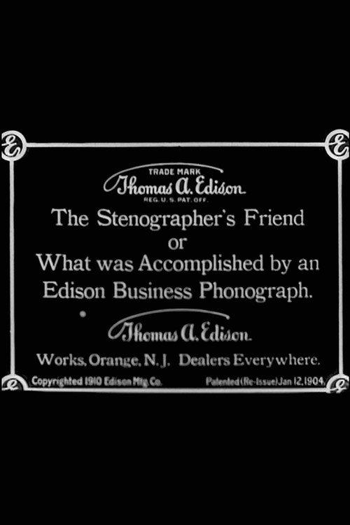 The Stenographer's Friend; Or, What Was Accomplished by an Edison Business Phonograph backdrop