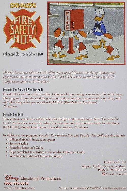 Donald's Fire Drill backdrop