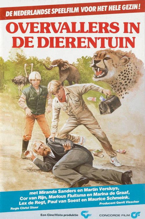 Overvallers in de dierentuin backdrop