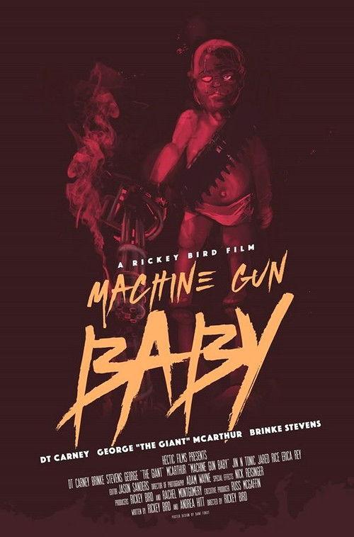 Machine Gun Baby backdrop