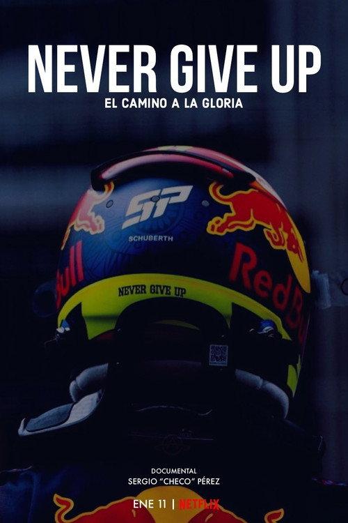 Checo: Never Give Up backdrop