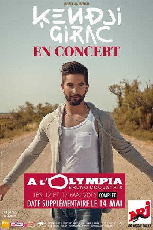 Kendji Girac à l'Olympia backdrop