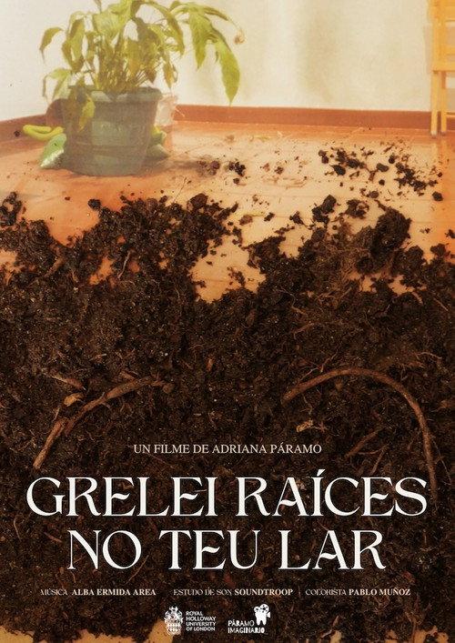 Grelei raíces no teu lar backdrop