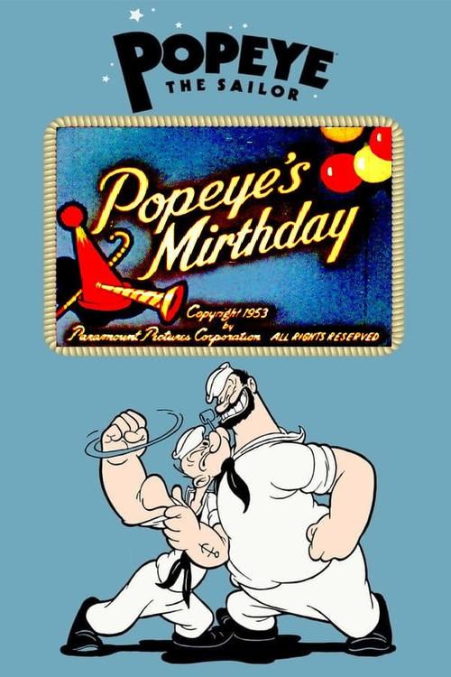 Popeye's Mirthday backdrop