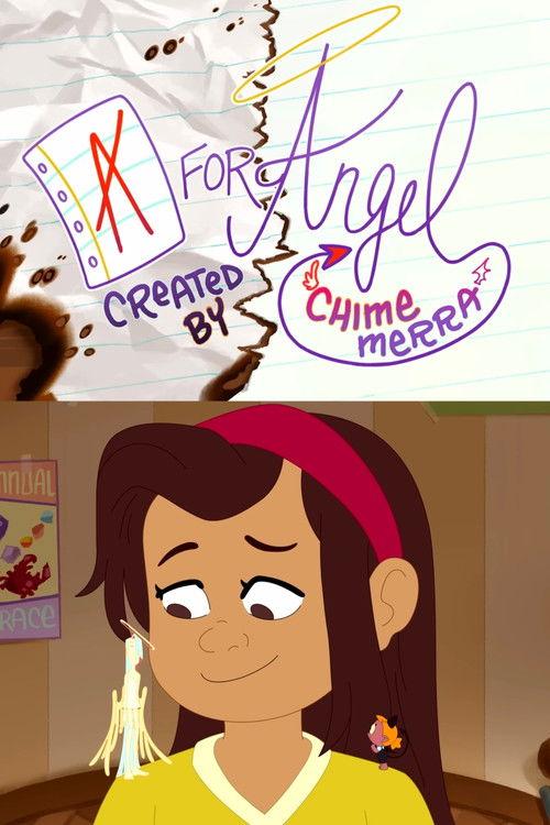 A for Angel backdrop