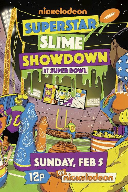 Superstar Slime Showdown at Super Bowl 2018 backdrop