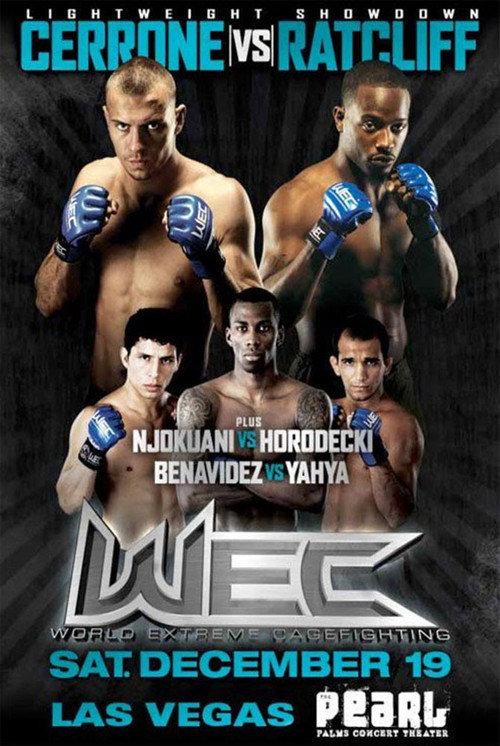 WEC 45: Cerrone vs. Ratcliff backdrop